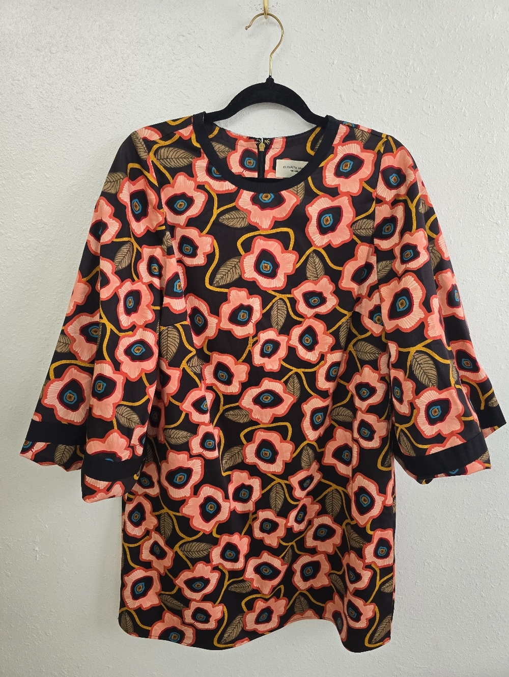 Elizabeth James The Label London Dress In Poppies Print Size Small - Picture 5 of 11